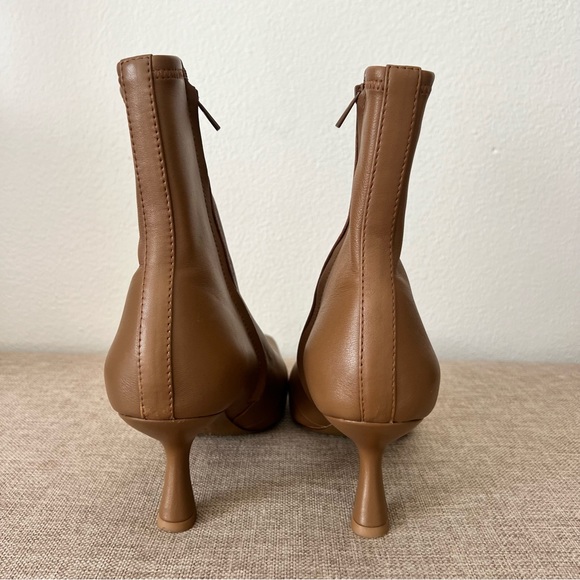 Loeffler Randall Thandy Bootie Safari Brown Kitten Heel Lamb Leather 9.5 - Picture 6 of 13